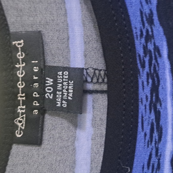 🏝 Plus size 20 sexy fitted slinky beach dress vacation ready with ocean colors - Picture 3 of 6